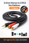 3.5 mm Stereo to 2Rca Cable Aux Tos Audio 1.5 Mt Cable Sound Audio Male to Headphone Standard - 2
