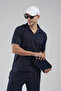 Trend Biz Regular Polo Neck Jacquard Shorts T-Shirt Bottom Top Set - 3