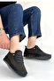 Herşeydrtend Otja Black Genuine Leather Laser Lace-Up Sneakers - 2