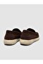 Brown Genuine Leather Men's Loafer Shoes - 3