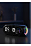 Wireless LED Mirror Screen Speaker – Stereo Alarm Clock & Hands-Free Radio - 2