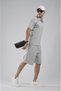 Trend Biz Regular Polo Neck Jacquard Shorts T-Shirt Bottom Top Set - 5