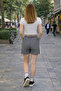 Women's Trend Premium Comfort Striped Smoked Shorts - 3