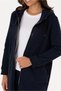 Women's Zippered Hooded Cotton Piece Long Sweat Cardigan of Top Quality - 4
