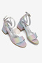 Girl Rainbow Glittery Child Heeled Shoes - 5