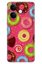 Vivo V60 Lite 5g Compatible Case Decorative Silicone Printed Cover Donut