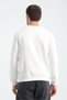 Ecru Men's Three Thread Sweatshirt Regular Fit P Cotton U Crew Neck Casual Sports Basic - 8
