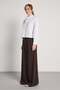 Women's White Lace Detailed Scarf Collar Shirt 31005 - 3