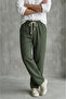 Men's Linen Muslin Pants Relaxed Fit Baggy Lightweight Summer Casual with Back Pockets - 5