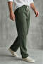 Men's Linen Muslin Pants Relaxed Fit Baggy Lightweight Summer Casual with Back Pockets - 3