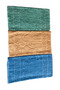 Miosse 3-Color 3-Piece Cotton Piece Foot Towel Set - 50X70 cm Plain Curl Bathroom Exit Towel - 2