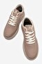 Linen Men's Shoes Beige - 5
