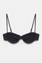 Drape detaylı balkonet bikini üstü - 5