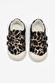 حذاء رياضي مريح للبنات باللون الأسود من نوع Leopard First Step T مرصّع بالأحجار - 2