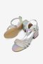 Girl's Rainbow Glitter Children's Stone Heeled Sandals - 4