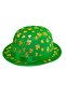 Velvet St. Patrick's Day Shamrock Bowler Hat