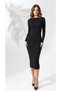 Women's Crew Neck Pencil Dress/Women's Bodycon Pencil Dress - 2