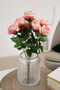 Artificial Flower 9-Piece Baghdad Rose Bouquet 42 cm Ebruli - 2