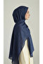 Elegant Patterned Vual Buy Silk - Dark Blue - 6