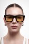 Velmor Black Yellow Cyclic Balance Glasses