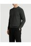 Italian Style S Slim Fit Men's Cycling Collar Tricot Sweater Anthracite T13132
