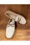 Silver Buckled Women's Ballet Flats Shoes - 8