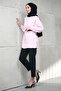 Pink Hidden Placket Modal Woven Tunic with Waist Belt - 4