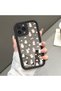 iPhone 15 Pro Max Compatible Luxury, Stylish and Cute Rabbit Patterned Silicone Mirror Phone Case