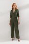 Button Detailed Suit Green
