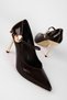 Lily Women's Pointed Toe Shoes with Gold Detail Heeled Shoes B4433 - 4