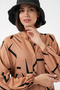 Women's Patterned Long Hijab Dress 2585 - A. Vizon - 2
