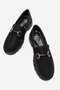 Written Buckled Poly Women's Shoes Black - 5