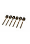 6-Piece Stainless Steel Teaspoon Set – Mirror Finish with Engraved Handle Design - 2