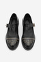 Women's Loafers Troklu Strapped Moccasin Casual Shoes Selga Black - 7