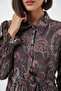 Women's Belted Hijab Dress 2589 - Black - 5