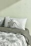Dual Frond Double 100% Cotton Lu Duvet Cover Set - 4 Pieces - 5