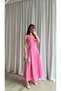 Double Set of Pocketed and Belt Summer Long Dresses - 6