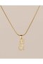 Kiki Zircon Stone Cat Steel Necklace - 3