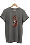 Unisex Turkish Written and Alfa Bozkurt Printed Göktürk 100% Cotton Basic T-Shirt