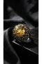 Bronze Jewelry Authentic Color Changing Zultanite Stone Round Cut Flower Model Vintage Women's Ring - 3