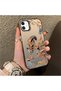 iPhone 11 Compatible Hard Acrylic Back Silicone Edge Lens Protection Case Horse Patterned - 3
