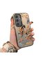 Samsung Galaxy S24 Compatible Hard Acrylic Back Silicone Edge Lens Protection Case Horse Patterned