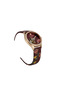 Quartz Wrist Watch Deep Red Strap With Floral Print Lily #27 - 3