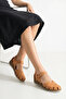 Tania Women's Genuine Leather Sandals - Tan - 7