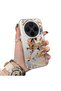 Vivo X300 Compatible Hard Acrylic Back Silicone Edge Lens Protection Case Horse Patterned