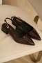 - 5cm Women's Heeled Shoes Tesla Patent Leather Brown - 4