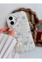 iPhone 16 Compatible E Stretchy Silicone Case with Charm Pearl Ribbon Design and Toy - 4
