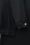 Jacketed Pleated Wide-Leg Ocean Fabric Suit with Pants - Black - 3