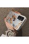 Samsung Galaxy A25 Compatible Hard Acrylic Back Silicone Edge Lens Protection Case Horse Patterned - 4