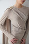 Stretch Fabric Tie-Detail Dress 32-2663 - 5